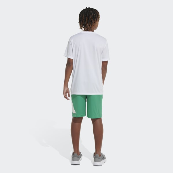 🩳 adidas Essentials Side Logo Shorts - Green | Kids' Training | adidas US 🩳
