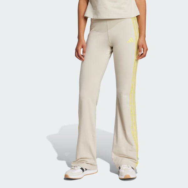 Beige Mallas Essentials 3 Tiras Algodón Estampadas Corte Alto
