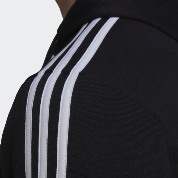 adidas Essentials 3-Stripes Hoodie - Black | adidas UAE