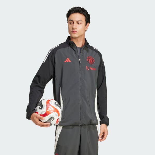 Γκρι Manchester United Tiro 24 Presentation Jacket