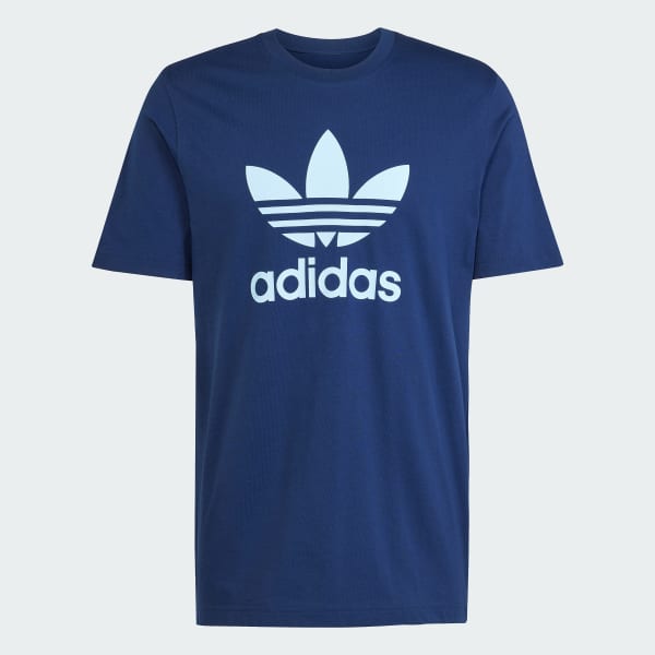 สีน้ำเงิน เสื้อยืด Adicolor Trefoil