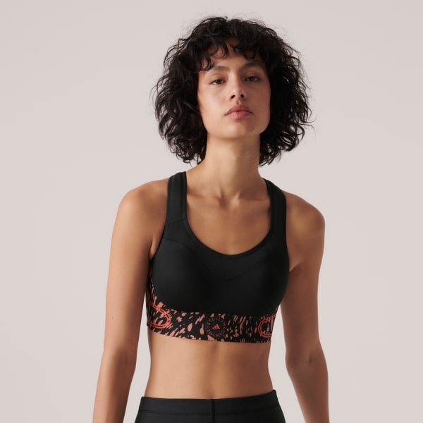 hnědá Podprsenka adidas by Stella McCartney TruePace High Support Sports