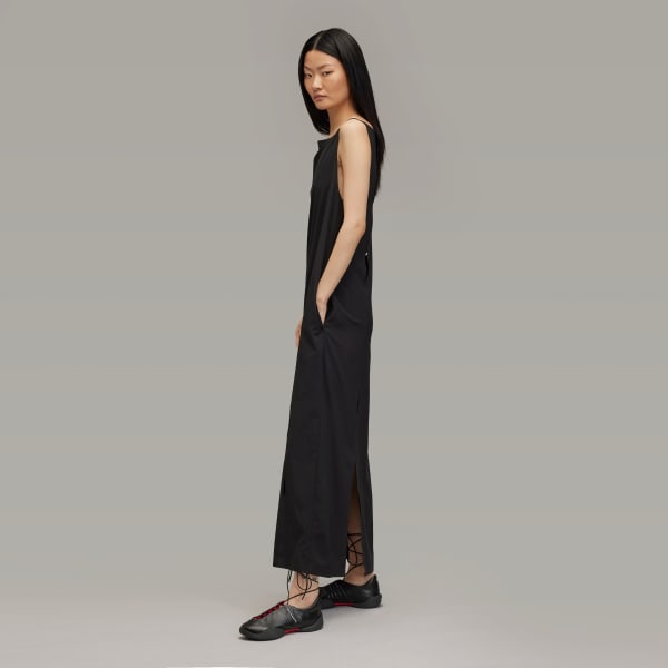 Black Y-3 Slit Dress
