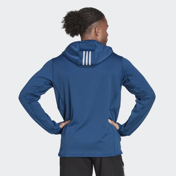Bleu Sweat-shirt à capuche adidas Flooce X-City DC794
