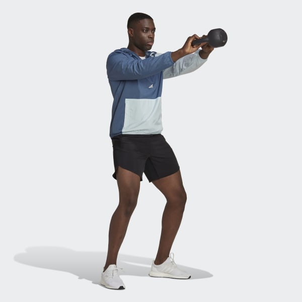 modrá Sportovní top Training 1/4-Zip Colourblock BVS54