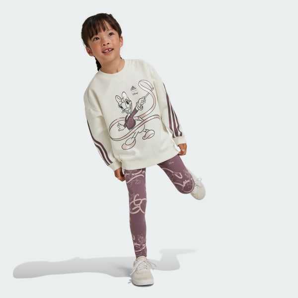 White Disney Minnie and Daisy Joggers