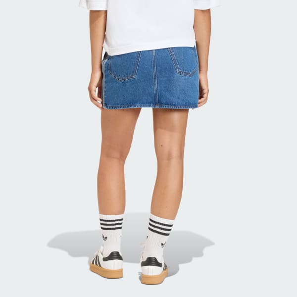 Mau-xanh-da-troi CHÂN VÁY DENIM 3 SỌC