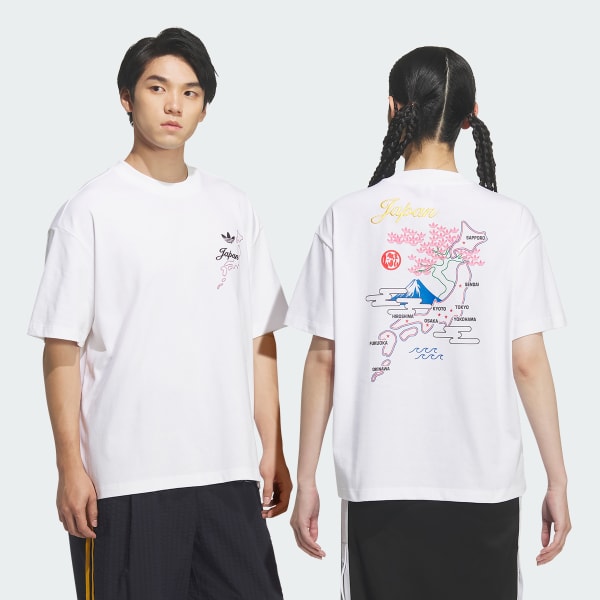 ホワイト ジャパン半袖Tシャツ