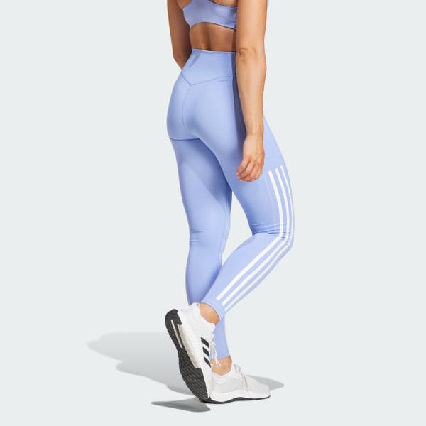 Blau Optime 3-Streifen Full-Length Leggings