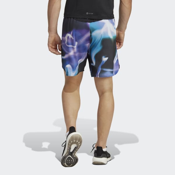 Purple Designed for Training HEAT.RDY HIIT Allover Print Training Shorts