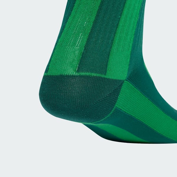 Verde Calcetines a Media Pantorrilla a Rayas, Paquete de 2 Pares