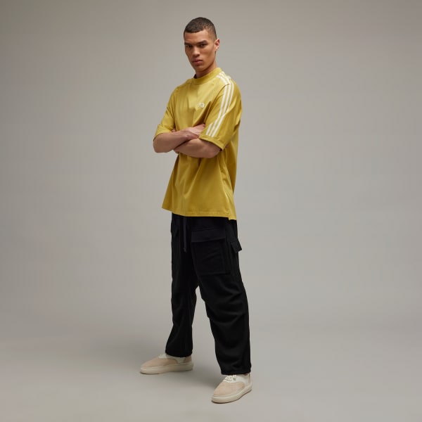 Yellow Y-3 3-Stripes Short Sleeve Tee