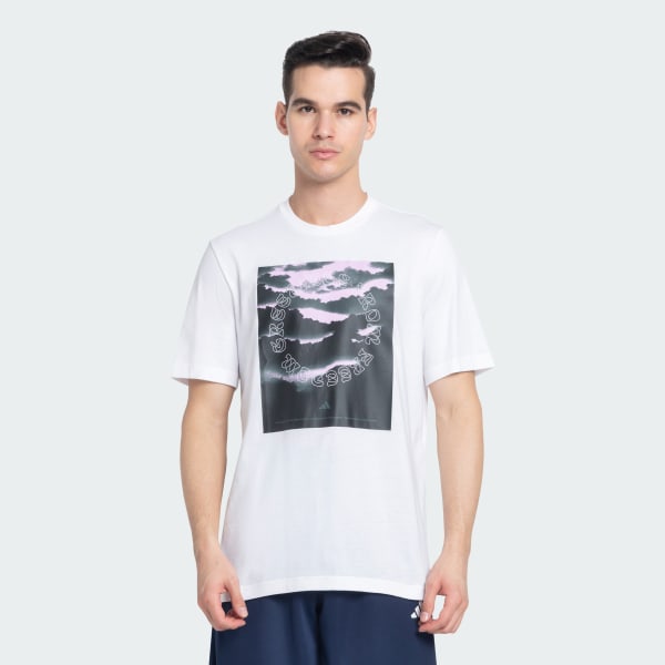 White Graphics Cotton Tee