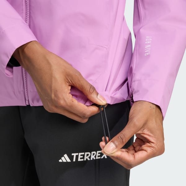 adidas TERREX 薄紫 ジャケット Adidas Terrex TRK GTX Khaki Violet Men's Waterproof Jacket
