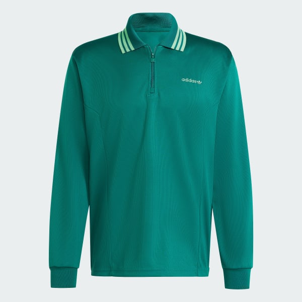 Green 1/2 Zip Polo Shirt