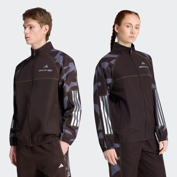 Brown AMG CAMO WOVEN TRACK JACKET