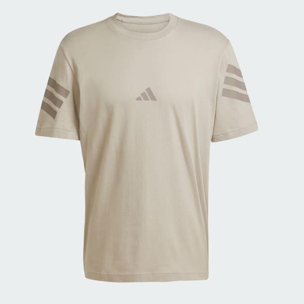 Beige Camiseta de 3 Tiras Future Icons