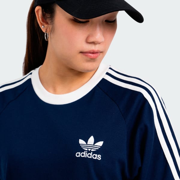 Blue adidas 3 Stripe Tee x Wau