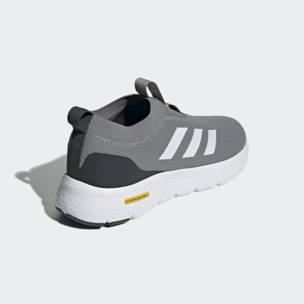Adidas cloudfoam trainers grey hotsell