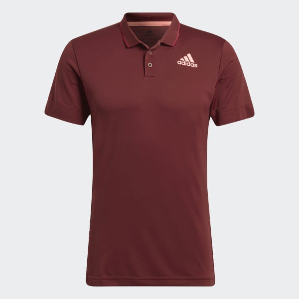 adidas Tennis Freelift Polo Shirt - Burgundy | adidas India