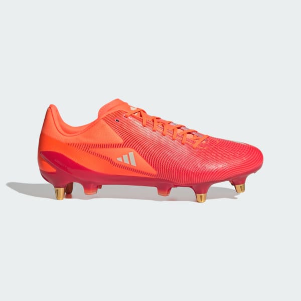 Red Adizero RS15 Pro Soft Ground Rugby Boots