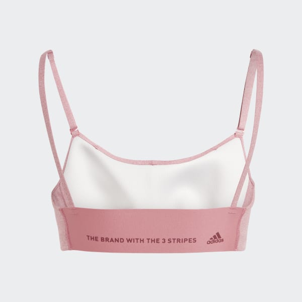 NEW Adidas Sports Bra Small A-C Light Support Pink Slip Over No Wire #0864