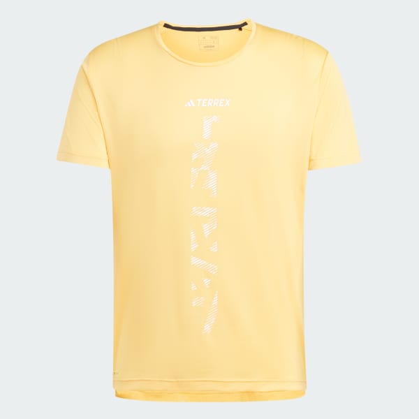 Yellow Terrex Agravic Trail Running Tee