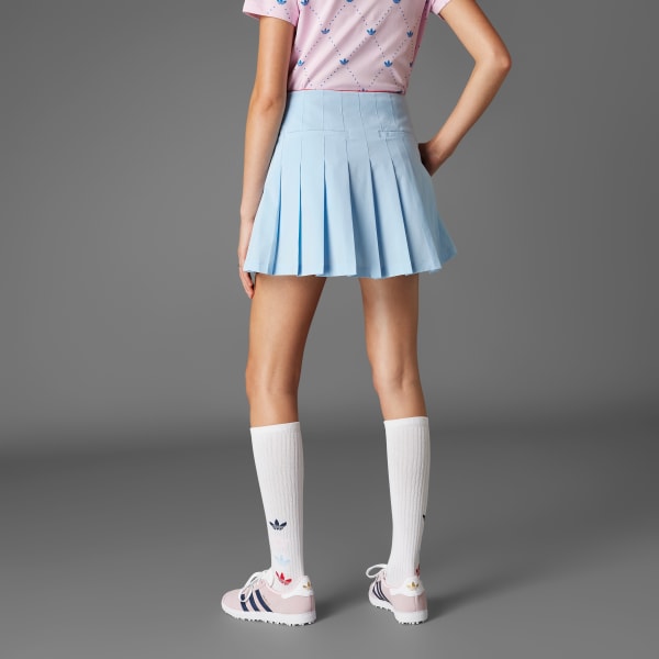 Niebieski Plisowany skort Originals