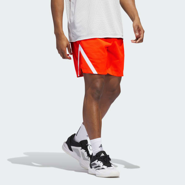 Red adidas Select Mesh Shorts