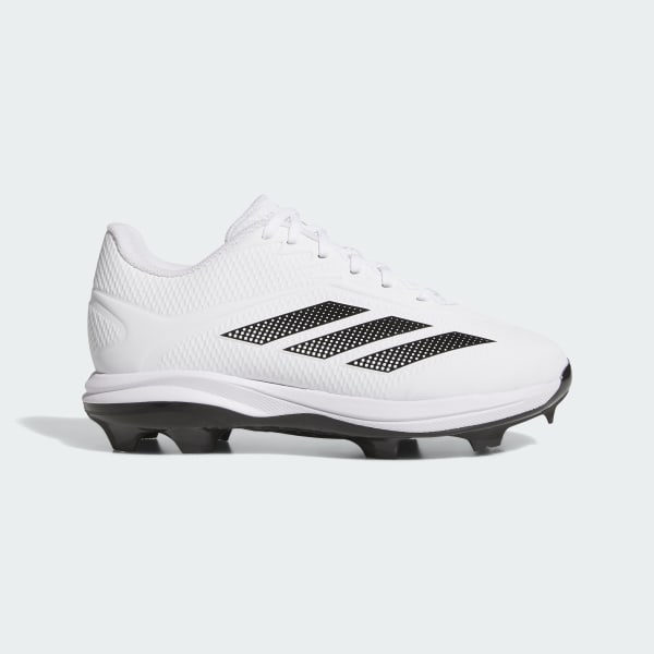 White Adizero Electric 2.0 baseball TPU Kids