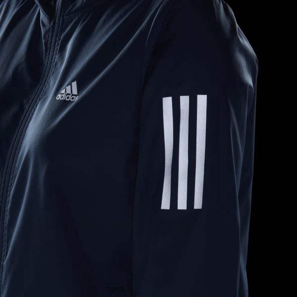 adidas Own the Run Hooded Running Windbreaker - Black