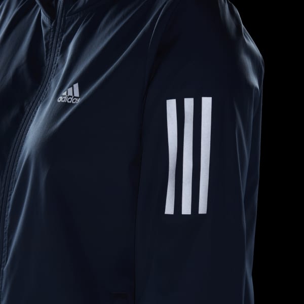 Niebieski Own the Run Hooded Running Windbreaker DL746