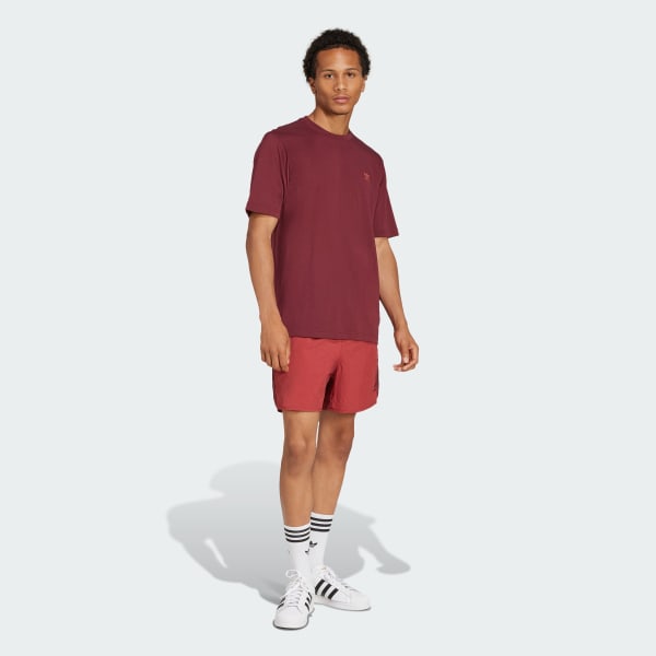 Burgundy Tričko Trefoil Essentials