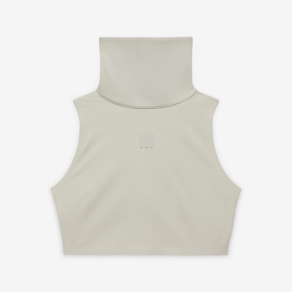 adidas Fear of God Athletics High-Neck Crop Top Beige adidas