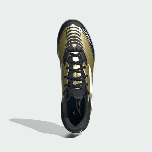 Gold Messi F50 League Turf Boots