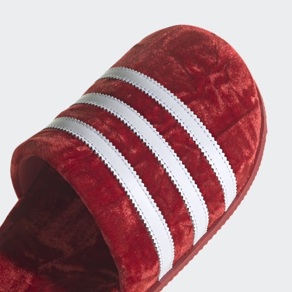 Adidas velvet slides online