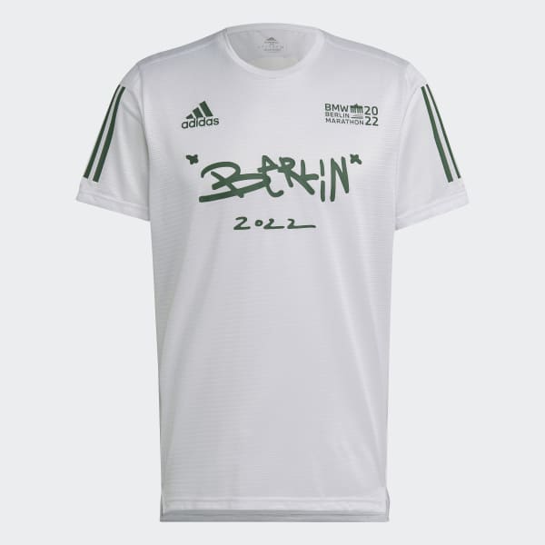 Branco T-shirt da Maratona de Berlim 2022 EBT39