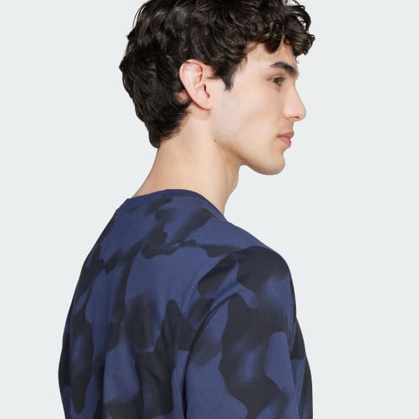 Multicolor Future Icons Badge of Sport Allover Print Tee