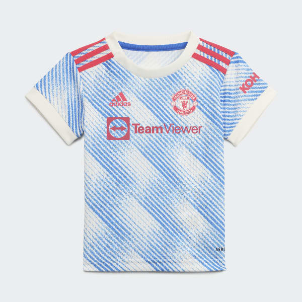 Adidas Manchester United 21 22 Away Baby Kit White Adidas Uk