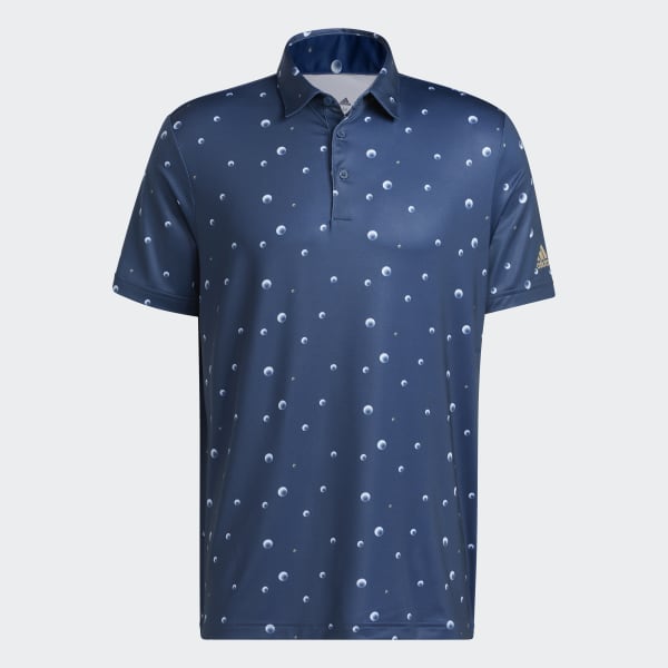 modrá Ultimate365 Allover Print Polo Shirt DM864