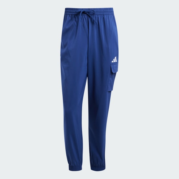 Blue Essentials Small Logo Cargo Joggers