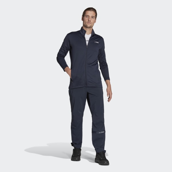 modrá Bunda Terrex Multi Primegreen Full-Zip Fleece