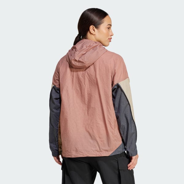 ruzová Vetrovka Terrex Xploric Wind