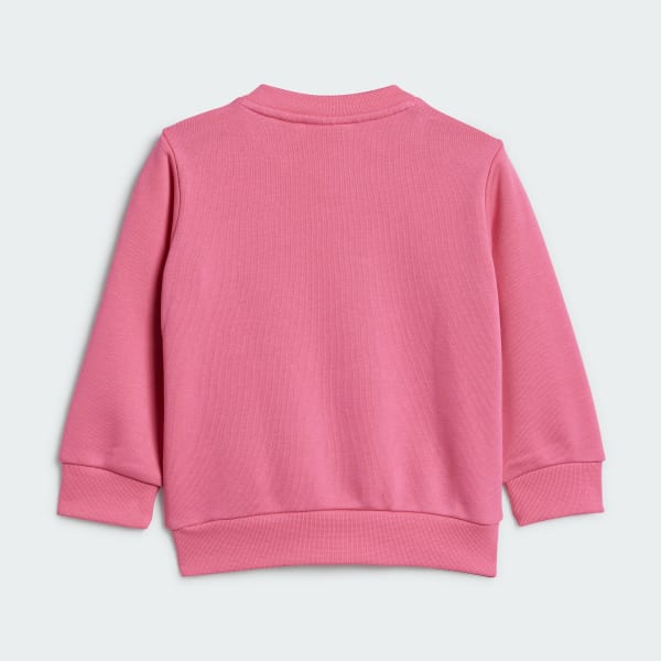 Pink adidas crew neck top