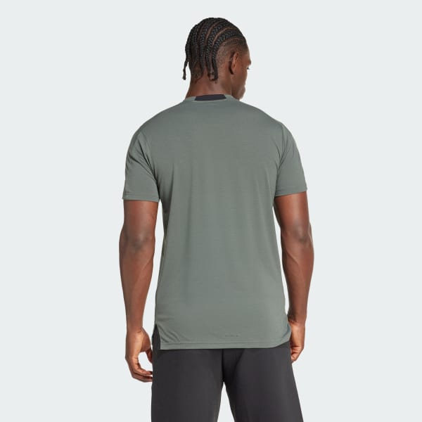 Gris Playera AEROREADY Designed for Training Logo Graphic