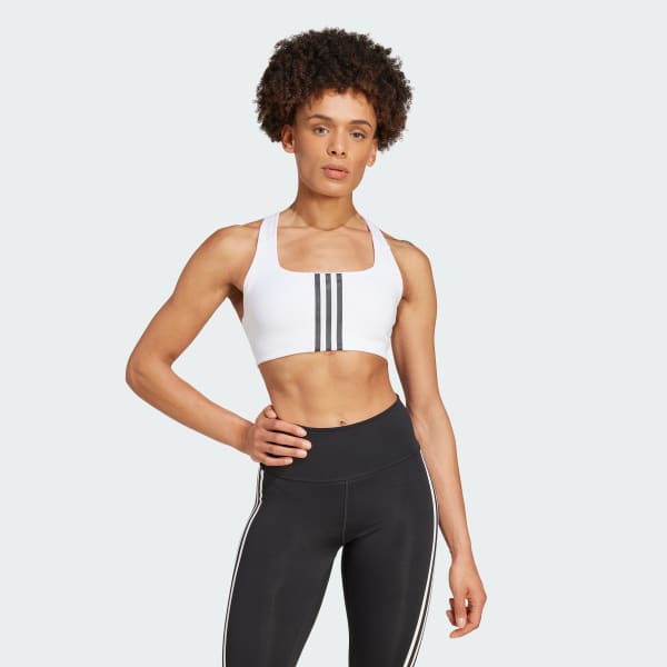 Blanco Top Deportivo Powerimpact Training Soporte Medio