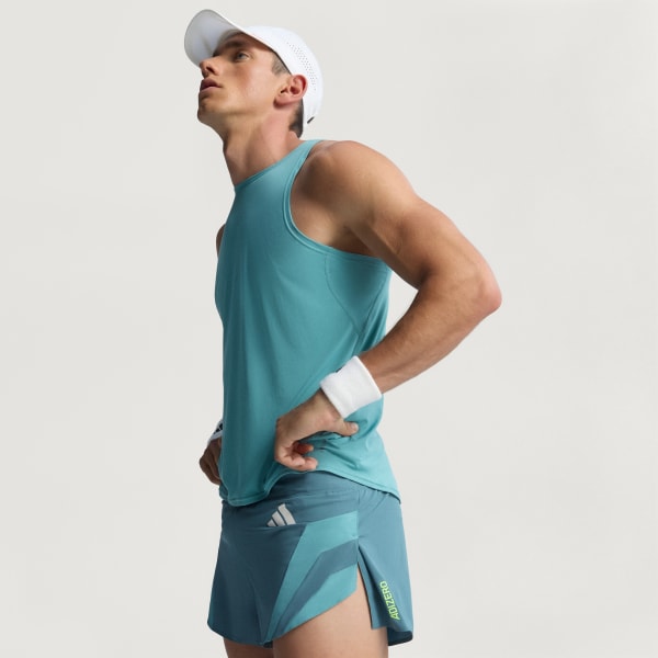 groen Adizero Archive Gel Hardloopshort