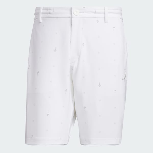 White PG Golf Shorts