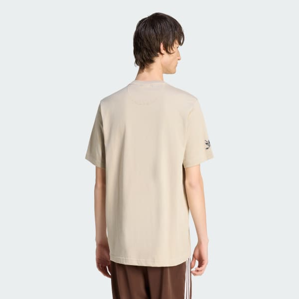 Beige Hockey Bear Graphic T-shirt