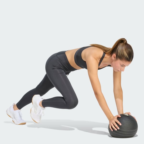 Gris Top Deportivo Powerreact Big Logo Estampado